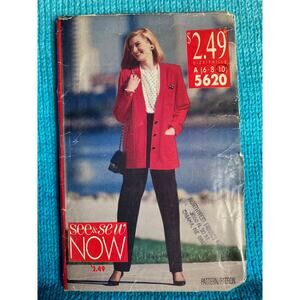 Butterick Sewing pattern 5620 suit top pants sz 6 8 10